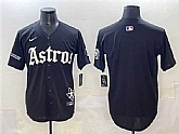 Men's Houston Astros Blank Black Gothic 'Houston Born Barrio Raised' Limited Stitched Jersey,baseball caps,new era cap wholesale,wholesale hats